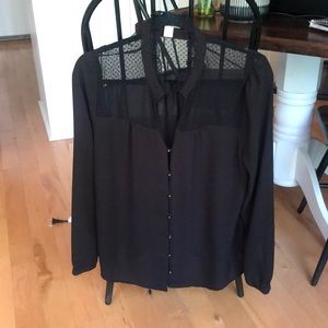 Sheer Black Blouse